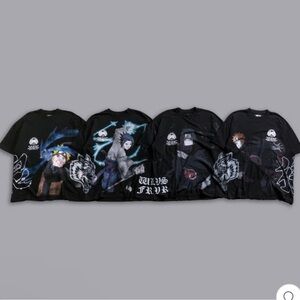 DARC SPORT X NARUTO X ITACHI X PAIN X SASUKE SIDE BY SIDE SHIRT BUNDLE